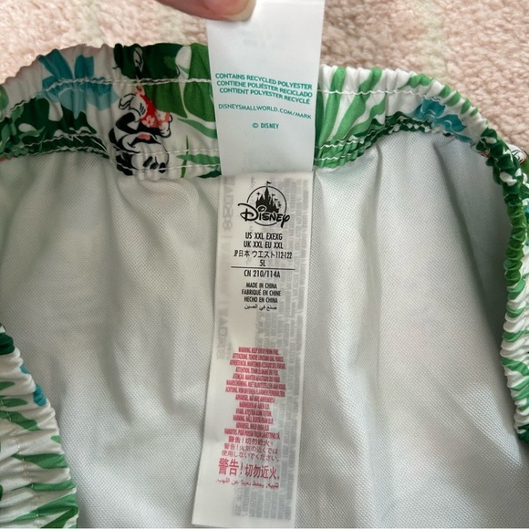 Disney Tropical Mickey Mouse Green Men's Swim Trunks Size XXL Cruise Resort - Picture 3 of 8
